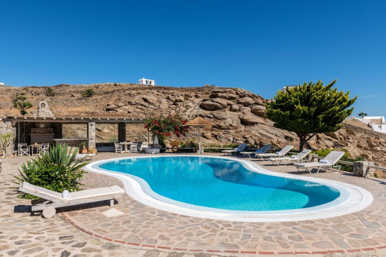 Yalos Mykonos Ornos Pouli Private Apartments W Shared Swimming Pool Mykonos Town Exterior foto