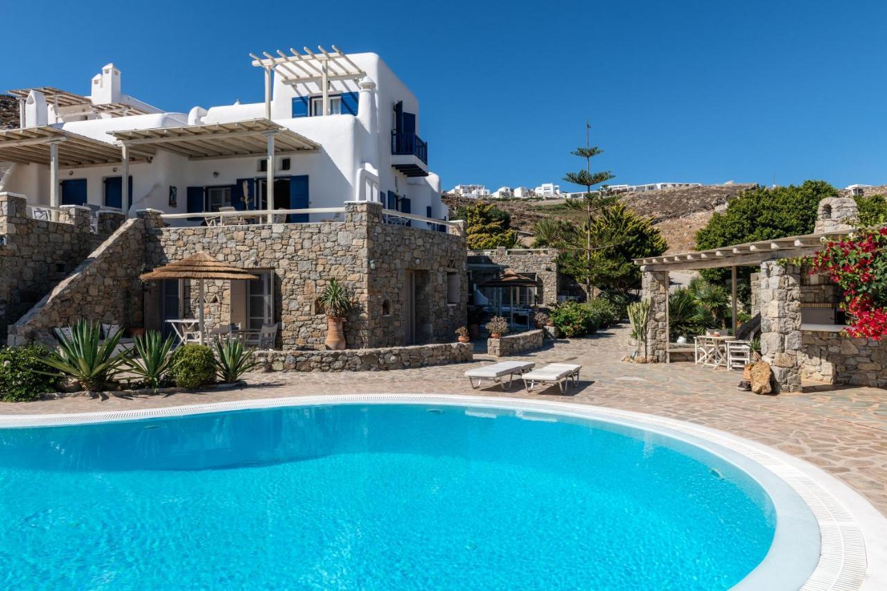 Yalos Mykonos Ornos Pouli Private Apartments W Shared Swimming Pool Mykonos Town Exterior foto