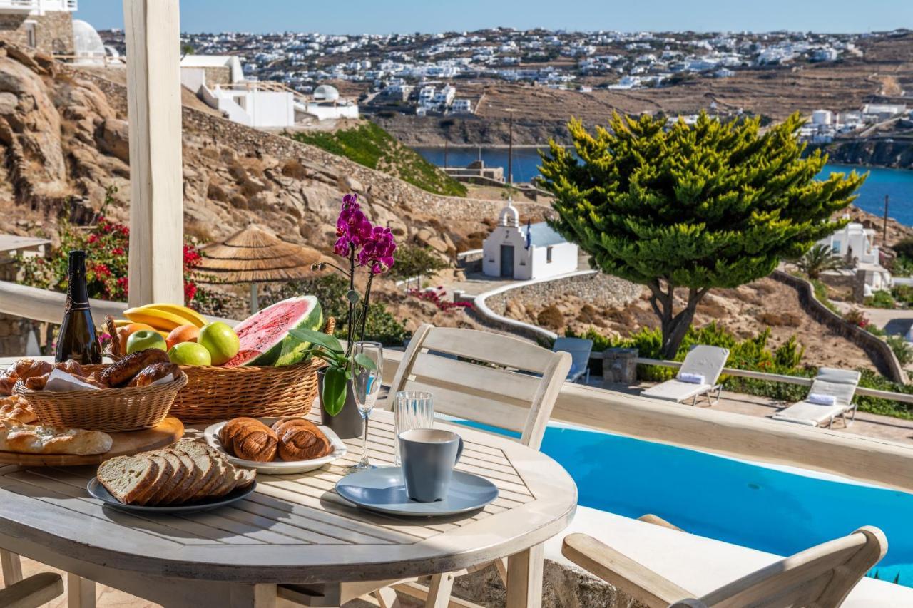 Yalos Mykonos Ornos Pouli Private Apartments W Shared Swimming Pool Mykonos Town Exterior foto