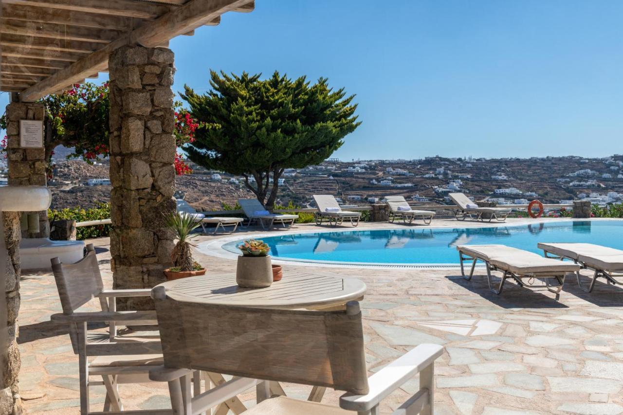 Yalos Mykonos Ornos Pouli Private Apartments W Shared Swimming Pool Mykonos Town Exterior foto