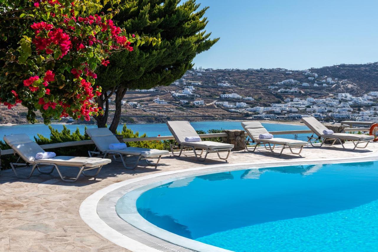 Yalos Mykonos Ornos Pouli Private Apartments W Shared Swimming Pool Mykonos Town Exterior foto